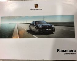 2015 Porsche Panamera Owner's Manual