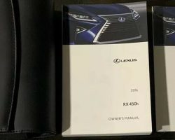 2016 Lexus RX450h Owner's Manual Set