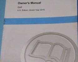 2016 Volkswagen Golf Owner's Manual