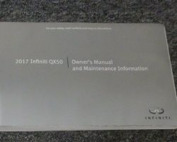 2017 Infiniti QX50 Owner's Manual