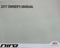 2017 Kia Niro Owner's Manual
