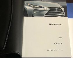 2017 Lexus NX300h Owner's Manual Set