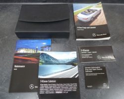 2017 Mercedes Benz S-Class Coupe S550, S63 AMG & S65 AMG Owner's Operator Manual User Guide Set