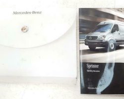 2017 Mercedes Benz Sprinter Owner's Operator Manual User Guide Set