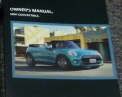 2017 Mini Cooper Convertible Owner's Manual