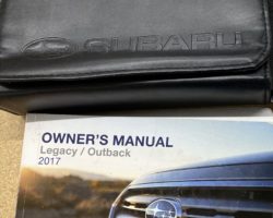 2017 Subaru Outback Owner's Manual Set