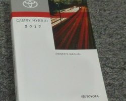 2017 Toyota Camry Hybrid Owner's Manual