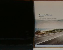 2017 Volkswagen E-Golf Owner's Manual Set