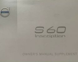 2017 Volvo S60 Inscription Owner's Manual