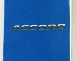 2018 Honda Accord Sedan Owner's Manual