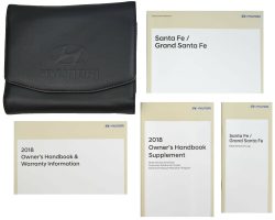 2018 Hyundai Santa Fe Owner's Manual Set