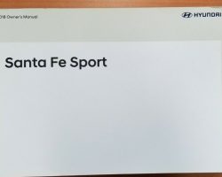 2018 Hyundai Santa Fe Sport Owner's Manual