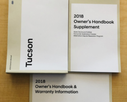 2018 Hyundai Tucson Owner's Manual Set