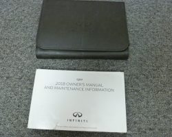 2018 Infiniti Q60 Owner's Manual Set