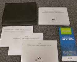2018 Infiniti Q70 Owner's Manual Set