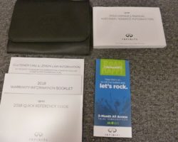 2018 Infiniti QX80 Owner's Manual Set
