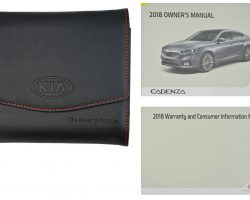 2018 Kia Cadenza Owner's Manual Set
