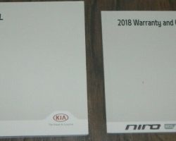 2018 Kia Niro Owner's Manual Set