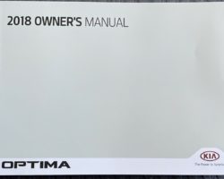 2018 Kia Optima Owner's Manual