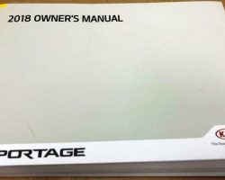 2018 Kia Sportage Owner's Manual