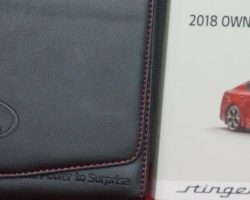 2018 Kia Stinger Owner's Manua Set
