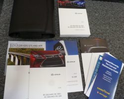 2018 Lexus RC300, RC350 & RCF Owner's Manual Set
