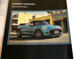 2018 Mini Cooper Convertible Owner's Manual