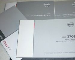 2018 Nissan 370Z Owner's Manual Set