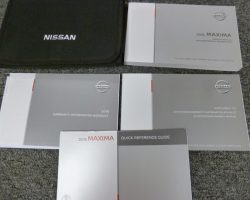 2018 Nissan Maxima Owner's Manual Set