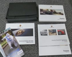 2018 Porsche Cayenne Owner's Manual Set