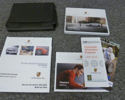 2018 Porsche Panamera Owner's Manual Set