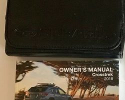 2018 Subaru Crosstrek Owner's Manual Set