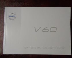 2018 Volvo V60 Owner's Manual