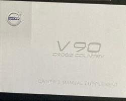 2018 Volvo V90 Cross Country Owner's Manual