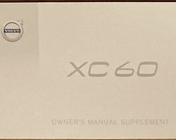 2018 Volvo XC60 Owner's Manual