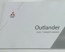2018 Mitsubishi Outlander Owner's Manual