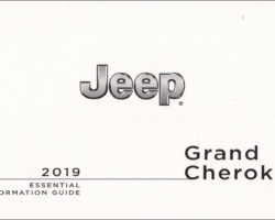 2019 Jeep Grand Cherokee Owner's Manual