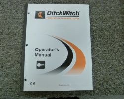 Ditch Witch MX 182 Mini Excavators Owner Operator Maintenance Manual