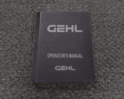 Gehl RD 6 Dumpers Owner Operator Maintenance Manual