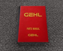 Gehl RD 6 Dumpers Parts Catalog Manual