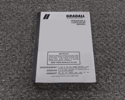 Gradall G3WD-E Excavators Owner Operator Maintenance Manual