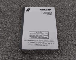 Gradall XL2210 Excavators Owner Operator Maintenance Manual