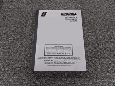 Gradall XL2210 Excavators Owner Operator Maintenance Manual