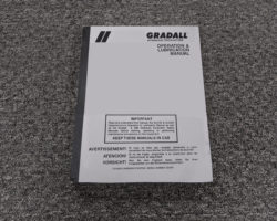 Gradall XL3100 Excavators Owner Operator Maintenance Manual