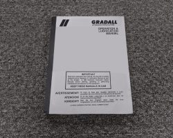 Gradall XL4100IV Excavators Owner Operator Maintenance Manual