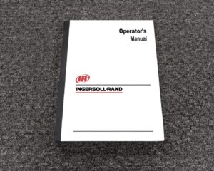 Ingersoll-Rand P100 Compressors Owner Operator Maintenance Manual