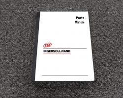 Ingersoll-Rand SD-100 Compactor Parts Catalog Manual