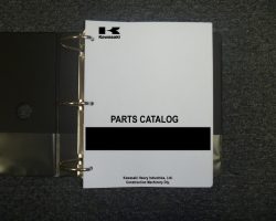 Kawasaki 110ZII Wheel Loaders Parts Catalog Manual