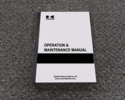 Kawasaki 70ZIV-2 Wheel Loaders Owner Operator Maintenance Manual