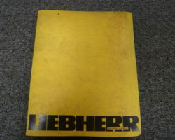 Liebherr 70 EC Cranes Shop Service Repair Manual